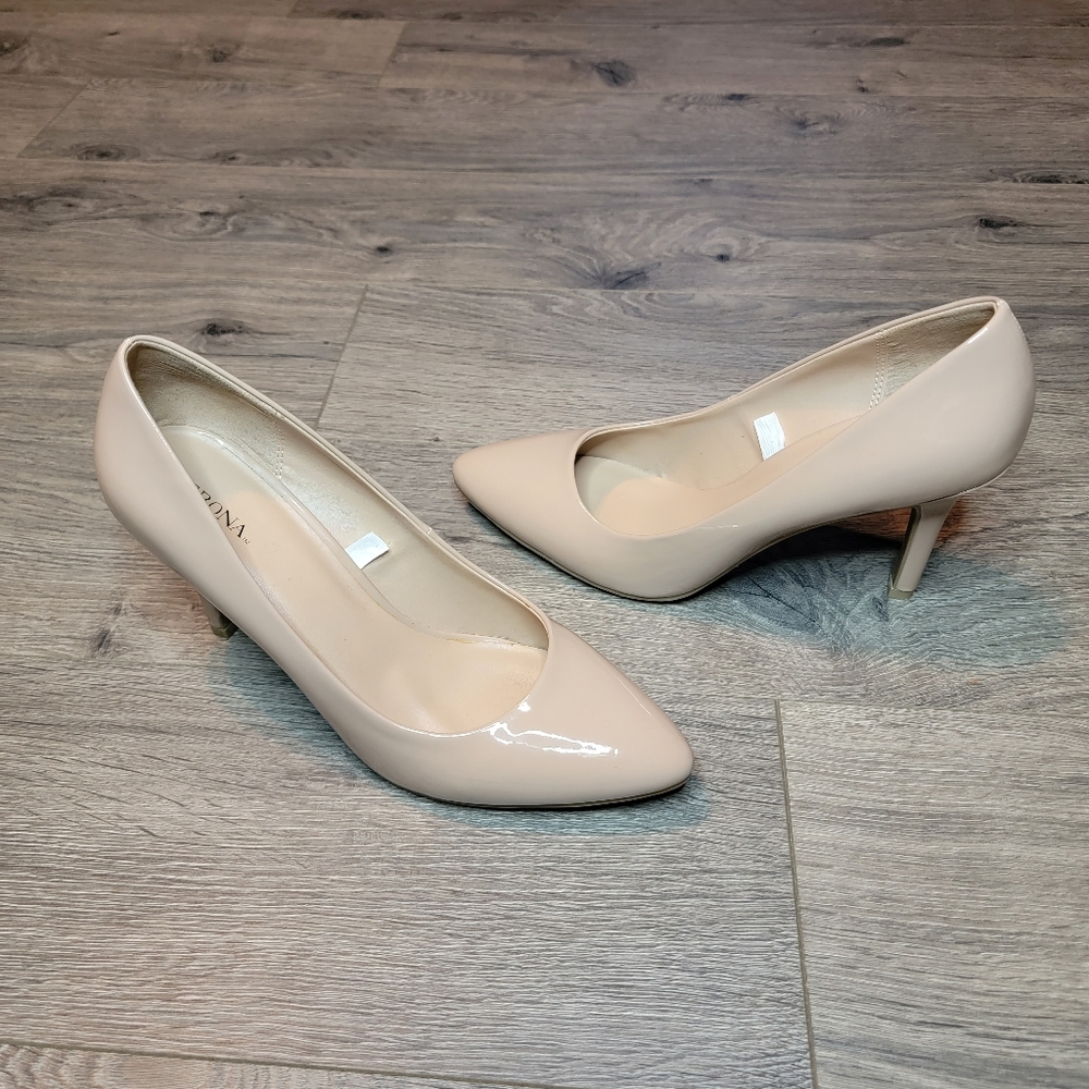 Mirano Womens Nude Heels Size 8 1/2